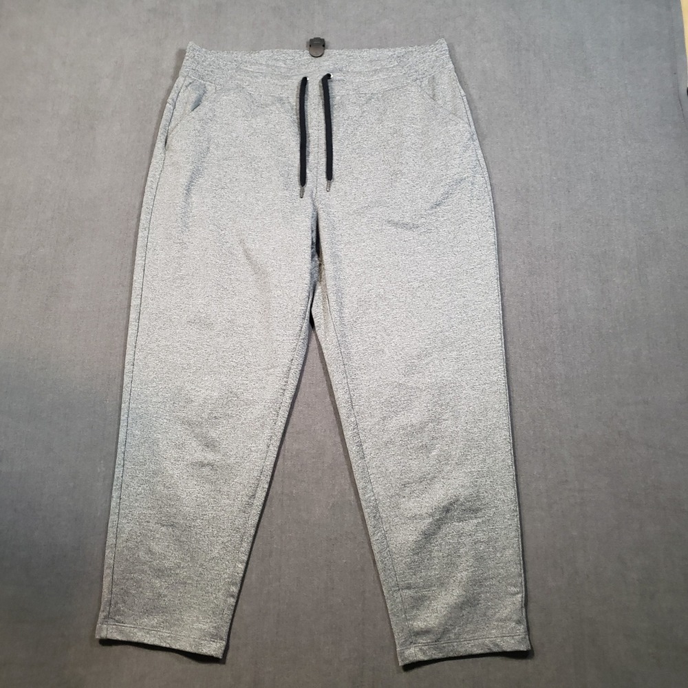 Tek Gear Joggers Mens Large Gray On-the-Go Gear Athletic Pants Drawstring